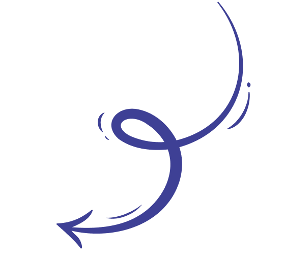 Curly arrow decoration